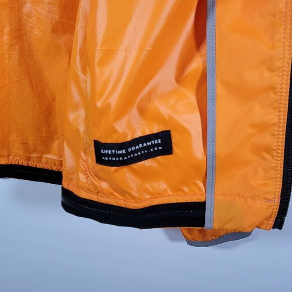 AETHER ORANGE LIGHTWEIGHT CYCLING RIDING FULL ZIP WINDBREAKER JACKET SIZE 0 / XS - Picture 6 of 8